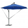 Parasol plażowy Ze LED Lights Niebieski azur 294 x 294 x 248 cm