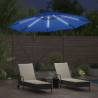 Parasol plażowy Ze LED Lights Niebieski azur 294 x 294 x 248 cm