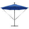 Parasol plażowy Ze LED Lights Niebieski azur 294 x 294 x 248 cm