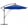 Parasol plażowy Ze LED Lights Niebieski azur 294 x 294 x 248 cm