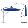 Parasol plażowy Ze LED Lights Niebieski azur 294 x 294 x 248 cm