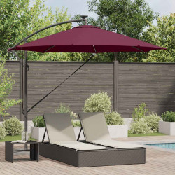 Parasol plażowy Bordeaux Czerwony 294 x 294 x 248 cm