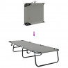 Składany leżak 2 pcs Szary 188 x 57 x 86,5 cm Poliester
