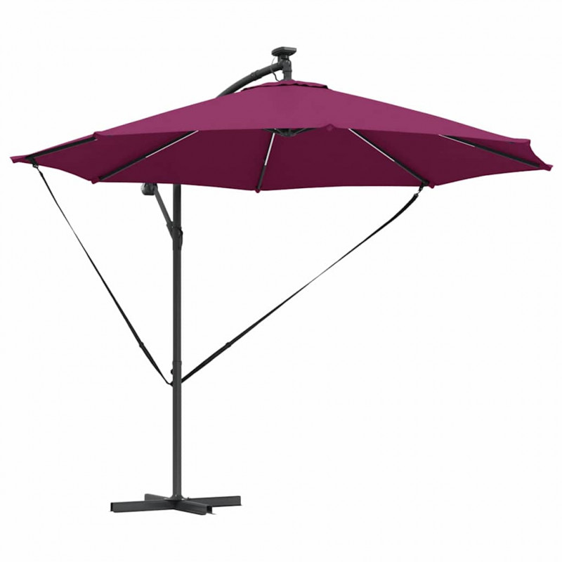 Parasol plażowy Bordeaux Czerwony 294 x 294 x 248 cm