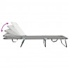 Składany leżak 2 pcs Szary 188 x 57 x 86,5 cm Poliester
