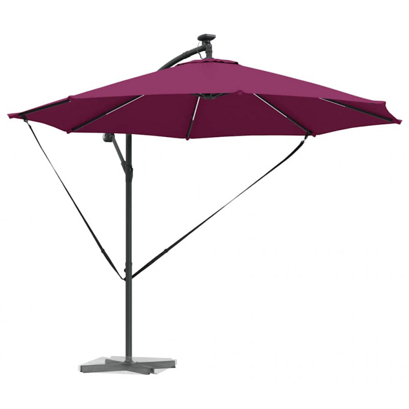Parasol plażowy Bordeaux Czerwony 294 x 294 x 248 cm