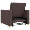 Rozkładana sofa jednoosobowa ciemnobrązowy 90 x 165 x 87 cm