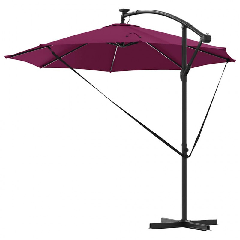 Parasol plażowy Bordeaux Czerwony 294 x 294 x 248 cm