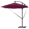Parasol plażowy Bordeaux Czerwony 294 x 294 x 248 cm
