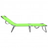 Składany leżak 2 pcs Zielony 188 x 57 x 86,5 cm Poliester