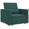 Rozkładana sofa jednoosobowa Ciemnozielony 90 x 165 x 87 cm