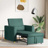 Rozkładana sofa jednoosobowa Ciemnozielony 90 x 165 x 87 cm
