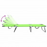 Składany leżak 2 pcs Zielony 188 x 57 x 86,5 cm Poliester
