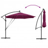 Parasol plażowy Bordeaux Czerwony 294 x 294 x 248 cm