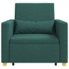 Rozkładana sofa jednoosobowa Ciemnozielony 90 x 165 x 87 cm
