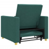 Rozkładana sofa jednoosobowa Ciemnozielony 90 x 165 x 87 cm