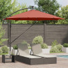 Parasol plażowy Ze LED Lights terakota 294 x 294 x 248 cm
