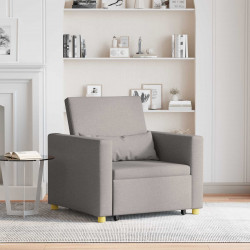 Rozkładana sofa jednoosobowa Ciemnoszary 90 x 165 x 87 cm