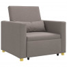 Rozkładana sofa jednoosobowa Ciemnoszary 90 x 165 x 87 cm