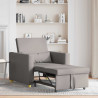 Rozkładana sofa jednoosobowa Ciemnoszary 90 x 165 x 87 cm