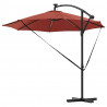 Parasol plażowy Ze LED Lights terakota 294 x 294 x 248 cm