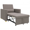 Rozkładana sofa jednoosobowa Ciemnoszary 90 x 165 x 87 cm