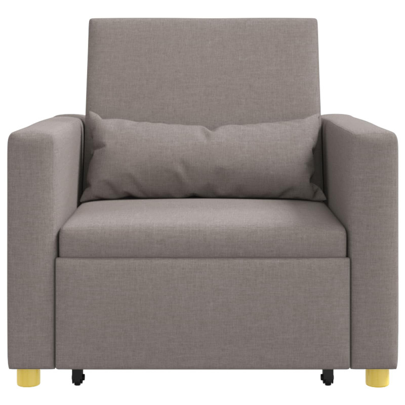 Rozkładana sofa jednoosobowa Ciemnoszary 90 x 165 x 87 cm