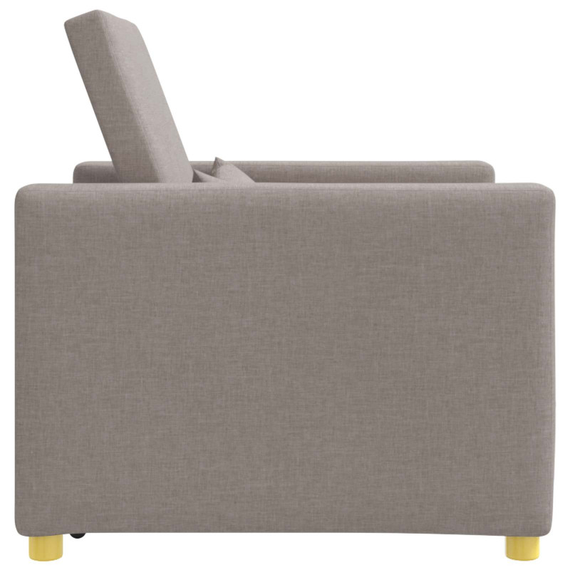 Rozkładana sofa jednoosobowa Ciemnoszary 90 x 165 x 87 cm