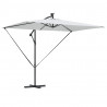 Parasol plażowy Ze LED Lights piaskowy 294 x 200 x 270 cm