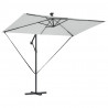 Parasol plażowy Ze LED Lights piaskowy 294 x 200 x 270 cm