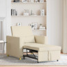 Rozkładana sofa jednoosobowa Kremowy 90 x 165 x 87 cm tkanina