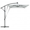 Parasol plażowy Ze LED Lights piaskowy 294 x 200 x 270 cm