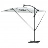 Parasol plażowy Ze LED Lights piaskowy 294 x 200 x 270 cm
