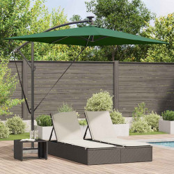 Parasol plażowy Ze LED Lights Zielony 294 x 200 x 270 cm