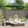 Parasol plażowy Ze LED Lights Zielony 294 x 200 x 270 cm