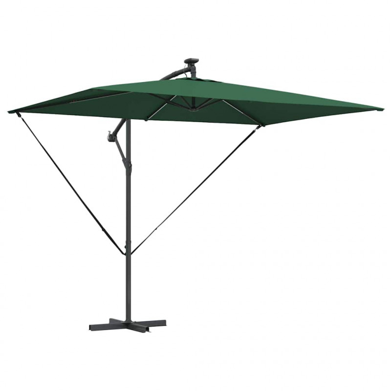 Parasol plażowy Ze LED Lights Zielony 294 x 200 x 270 cm