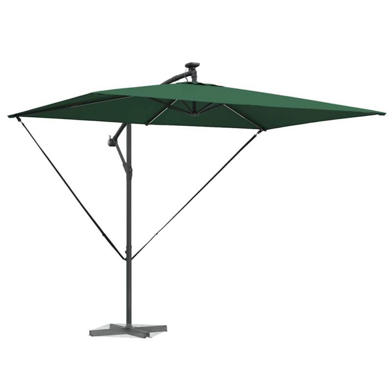 Parasol plażowy Ze LED Lights Zielony 294 x 200 x 270 cm