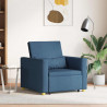 Rozkładana sofa jednoosobowa Niebieski 90 x 165 x 87 cm tkanina