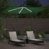 Parasol plażowy Ze LED Lights Zielony 294 x 200 x 270 cm
