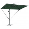 Parasol plażowy Ze LED Lights Zielony 294 x 200 x 270 cm