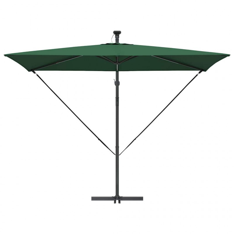 Parasol plażowy Ze LED Lights Zielony 294 x 200 x 270 cm
