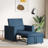 Rozkładana sofa jednoosobowa Niebieski 90 x 165 x 87 cm tkanina