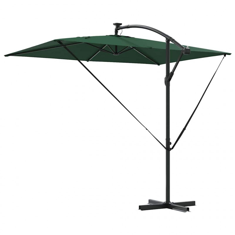 Parasol plażowy Ze LED Lights Zielony 294 x 200 x 270 cm