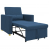 Rozkładana sofa jednoosobowa Niebieski 90 x 165 x 87 cm tkanina