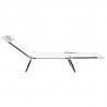 Składany leżak 2 pcs Kremowy 182 x 55 x 85,5 cm Textilene