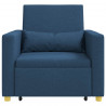 Rozkładana sofa jednoosobowa Niebieski 90 x 165 x 87 cm tkanina