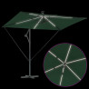Parasol plażowy Ze LED Lights Zielony 294 x 200 x 270 cm