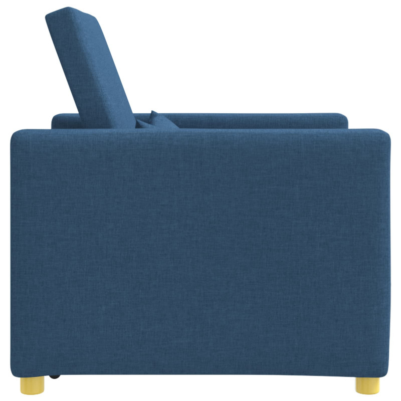 Rozkładana sofa jednoosobowa Niebieski 90 x 165 x 87 cm tkanina