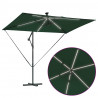Parasol plażowy Ze LED Lights Zielony 294 x 200 x 270 cm