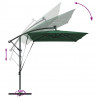 Parasol plażowy Ze LED Lights Zielony 294 x 200 x 270 cm